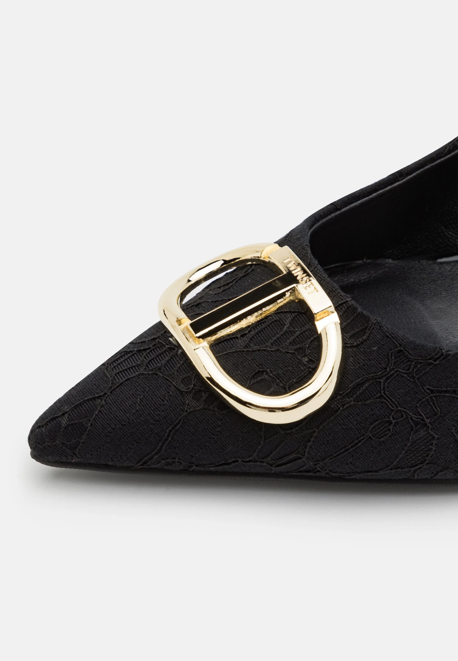 TWINSET Scarpa Slingback Con Tacco In Pizzo - Escarpins - Nero 6 TWINSET Scarpa Slingback Con Tacco In Pizzo - Escarpins - Nero – Image 6