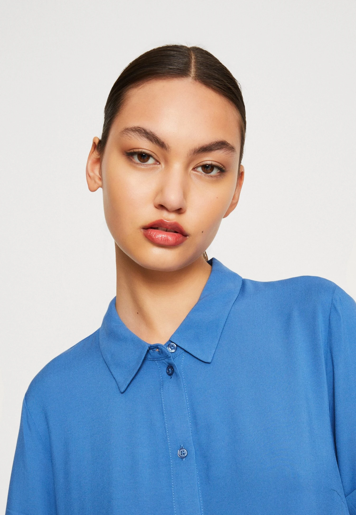 Vila Vipaya Noos - Robe Chemise - Federal Blue 4 Vila Vipaya Noos - Robe Chemise - Federal Blue – Image 4