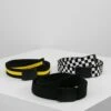 URBAN CLASSICS 3 Pack - Ceinture - Black/White/Yellow